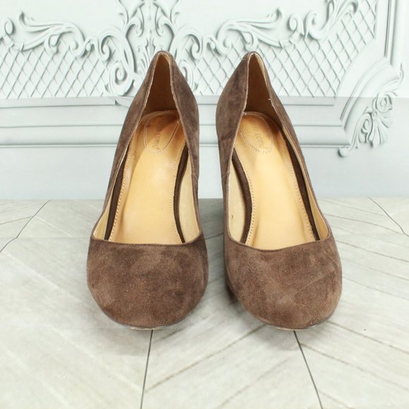 CORSO COMO Brown Suede Closed Toe High Heel Pumps Shoes Size 9.5 M - Picture 4 of 9